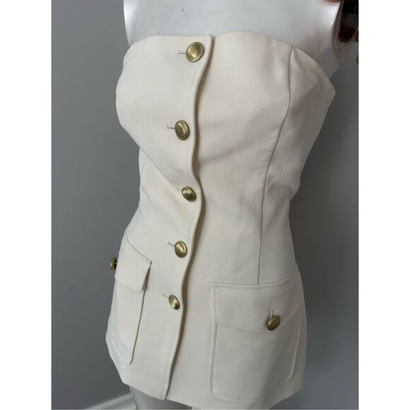 NWT Rosetta Getty Strapless Cargo Top Size 6 $1450 - Picture 5 of 12